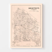 map of Red River Cou