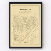 Rockwall County Vintage Map 1880