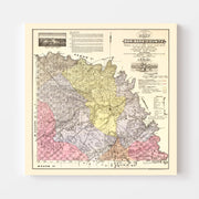 map of San Saba Coun