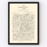 Stephens County Vintage Map 1879