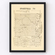 Stonewall County Vintage Map 1880