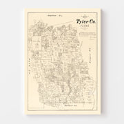 map of Tyler County
