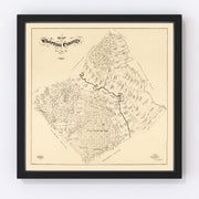 Wharton County Vintage Map 1895