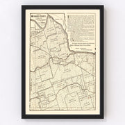 Wilbarger County Vintage Map 1887