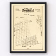 Winkler County Vintage Map 1888