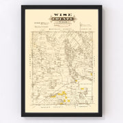 Wise County Vintage Map 1870