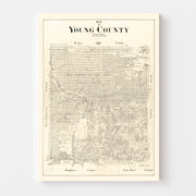 map of Young County