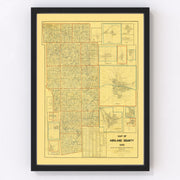 Ashland County Vintage Map 1897
