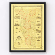 Clermont County Vintage Map 1857