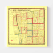 map of Delaware Coun