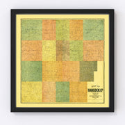 Hancock County Vintage Map 1890