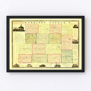 Harrison County Vintage Map 1862