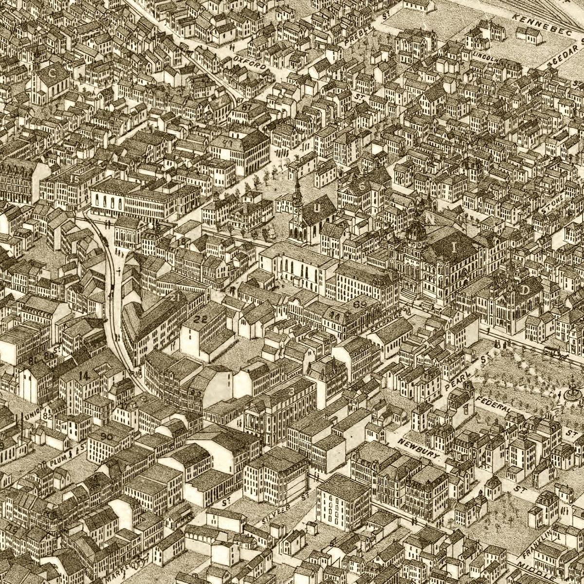Vintage Portland Maine Maps