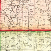 Vintage Map of Lorain County, Ohio 1857