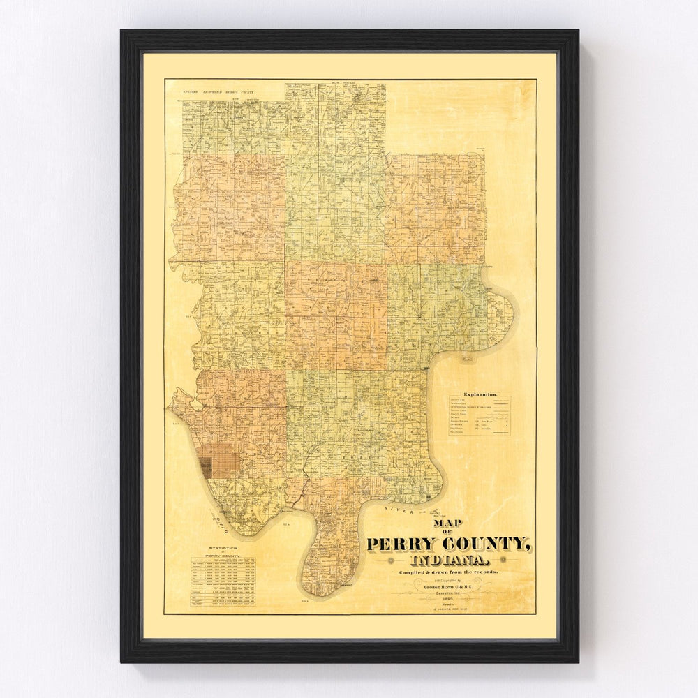 Perry County Vintage Map 1894