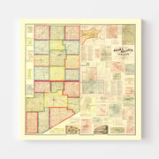 map of Rush County