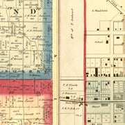 old Rush County map