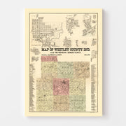 map of Whitley Count