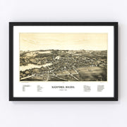 Sanford Vintage Map 1889