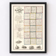 De Kalb County Vintage Map 1860