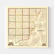 map of Peoria County