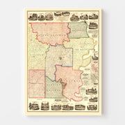 map of White County