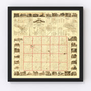 Calhoun County Vintage Map 1858