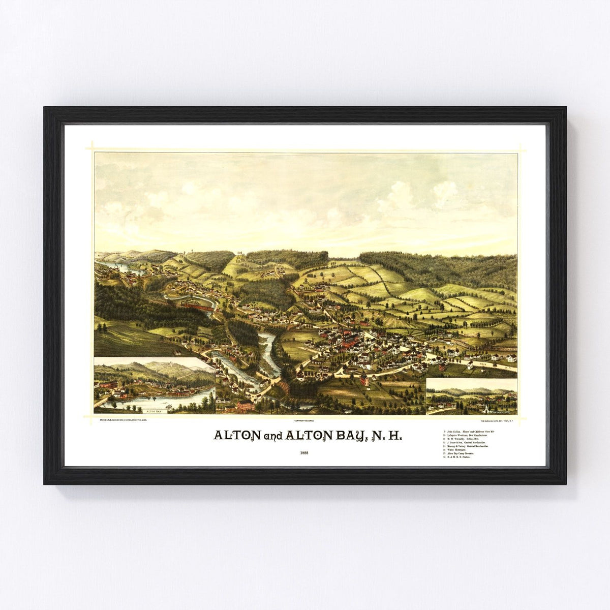 Alton Vintage Map 1888
