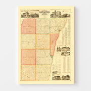 map of Kewaunee Coun