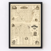 Winnebago County Vintage Map 1873