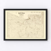 Blue Earth County Vintage Map 1879