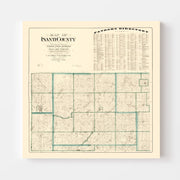 map of Isanti County