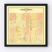 Martin County Vintage Map 1887