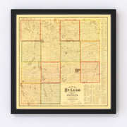 McLeod County Vintage Map 1880