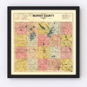 Murray County Vintage Map 1898