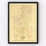 Ramsey County Vintage Map 1885