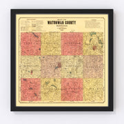 Watonwan County Vintage Map 1898