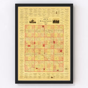 Butler County Vintage Map 1897