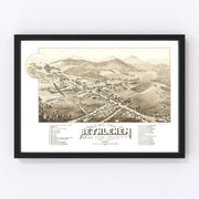 Bethlehem Vintage Map 1883