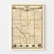 map of Cedar County