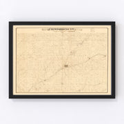 Crawford County Vintage Map 1883