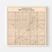 map of Crawford Coun