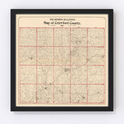 Crawford County Vintage Map 1898