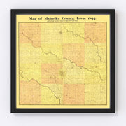Mahaska County Vintage Map 1895