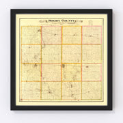 Story County Vintage Map 1883