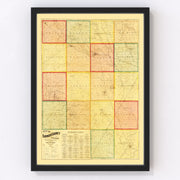 Turner County Vintage Map 1893