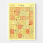map of Spink County