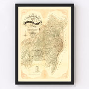 Saint Louis County Vintage Map 1857