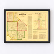 Morgan County Vintage Map 1880