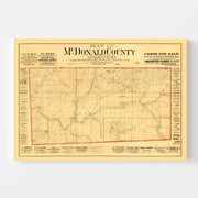 map of McDonald Coun